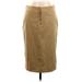 Gucci Silk Skirt: Tan Print Bottoms - Women's Size 42