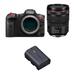 Canon EOS R5 C Mirrorless Cinema Camera Kit with RF 24-105mm f/4L Lens and LP-E6N 5077C010