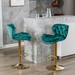 Swivel Bar Stools Set of 2,Velvet Counter Height Adjustable Barstools,Upholstered Bar Stool