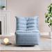 Lazy Chair，Rotatable Modern Lounge with a Side Pocket, Leisure Upholstered Sofa Chair , Reading Chair for Small Space