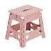 Javlergo 11/13 inch Folding Step Stool, Heavy Duty Plastic Foldable Step Stool for Kids and Adults