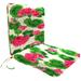 19" x 37" Outdoor Chair Cushion with Ties - 38.5'' L x 19'' W x 3.5'' H