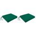 Sunbrella 19" x 17" Outdoor Seat Cushion with Ties (Set of 2) - 17'' L x 19'' W x 2'' H