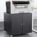 Office furniture Copier Cabinet black 2 door steel copier stand mobile pedestal file Printer Stand