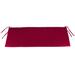 47" x 16" Outdoor Bench Cushion with Ties - 16'' L x 47'' W x 3'' H