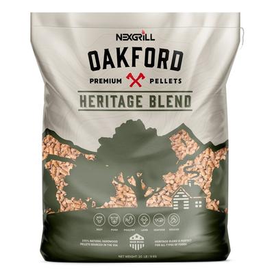 Nexgrill Oakford 20lb Premium Hardwood Pellets - Heritage Blend