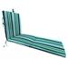 72" x 21" Outdoor Chaise Lounge Cushion with Ties and Loop - 72'' L x 21'' W x 3'' H