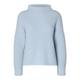 Selected / Femme SLFSELMA LS KNIT PULLOVER NOOS Damen cashmere blue, Gr. S, Baumwolle, Weiblich Pullover