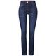 Cecil Slim Fit Jeans Damen mid blue used wash, Gr. 31-30, Baumwolle, Weiblich