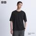 Men's Airism Cotton Relaxed Fit Half-Sleeve T-Shirt | Black | Medium | UNIQLO US