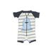 The Children's Place Short Sleeve Outfit: Blue Color Block Bottoms - Size 3-6 Month