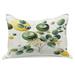 Ambesonne Eucalyptus Leaves Quilt Pillow Cover Boho Leaf Design Fern Green Yellow & White Polyester in Green/White/Yellow | Wayfair