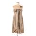 Teri Jon by Rickie Freeman Casual Dress - Slip dress: Tan Hearts Dresses - New - Women's Size 4