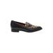 Nine West Flats: Slip On Chunky Heel Classic Black Leopard Print Shoes - Women's Size 8 - Almond Toe