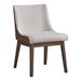 ACME Furniture Ginny Side Chair Dining Chair Wood/Upholstered/Velvet in Brown/White | 32 H x 21 W x 25 D in | Wayfair DN02308