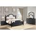 Coaster Celina Upholstered Platform 4 Piece Bedroom Set Upholstered in Black/Brown | Queen | Wayfair 224761Q-S4