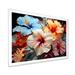 Bay Isle Home™ Hibiscus Flowers Blooming - Print on Canvas Metal in Blue/Orange | 24 H x 32 W x 1 D in | Wayfair 912ACDD3070A4A5FBA16E4FFE10A6559