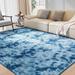 Blue/Navy 1 x 1 W in Living Room Area Rug - Blue/Navy 1 x 1 W in Area Rug - Latitude Run® Extra Large Shag Rug, Luxury 6X9 Modern Indoor Home Living Room Area Rugs | Wayfair