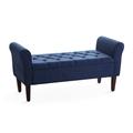 Red Barrel Studio® Upholstered Flip Top Storage Bench Upholstered in Blue | 23.2" H x 51" W x 18.5" D | Wayfair 6E3665C8740F40518FDB7CB67178E8DE
