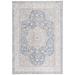 Blue/Gray 75 x 75 x 0.375 in Area Rug - Bungalow Rose Motsinger Oriental Power Loom Area Rug in Gray | 75 H x 75 W x 0.375 D in | Wayfair