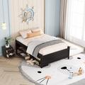 Latitude Run® Versatile Full Bed w/ Trundle, Under Bed Storage Box & Nightstand Wood in Brown | 20.3 H x 57 W x 78.2 D in | Wayfair