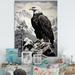 Millwood Pines Mosaic Bold Eagle Majesty II On Canvas Print Canvas, Cotton in Brown/White | 20 H x 12 W x 1 D in | Wayfair