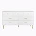 Mercer41 Zaryia Accent Chest Wood in Brown/White | 28.7 H x 55.1 W x 13.8 D in | Wayfair 3FF009FF5CA34B50B3CE1FBA2EF93C30