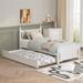 Alcott Hill® Brookie Upholstered Platform Bed, Solid Wood in White | Twin | Wayfair 964BC27E1138467E91B5EBEABE9C0C9C