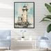 Breakwater Bay Gray Minimal Coastal Light House Metal in Blue/Gray/Green | 32 H x 24 W x 1 D in | Wayfair 14ED18278E7D4FACA06C66D76A146681