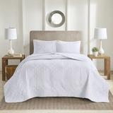 Charlton Home® Oakley 3 Piece Reversible Bedspread Set Polyester/Polyfill/Microfiber in White | King/Cal. King Bedspread + 2 King Shams | Wayfair