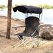 Arlmont & Co. Kristy Folding Camping Chair w/ Cushions Metal in Black | 52 H x 30 W x 34 D in | Wayfair 58822A9D69A443D38633194CBB036FD9