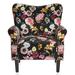 Armchair - Red Barrel Studio® 30.3" Wide Tufted Upholstered Armchair Polyester/Velvet/Fabric in Red/Green/Blue | Wayfair