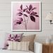 Winston Porter Purple Leaves Plum Precision I Canvas, Cotton in White | 36 H x 36 W x 1.5 D in | Wayfair E2AC43DFB45B40419A0F927D73C69CB3