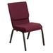Flash Furniture Rayleigh 18.5"W Dot Fabric Stacking Church Chair Metal | 33 H x 19 W x 24 D in | Wayfair XU-CH-60096-BYXY56-GG
