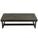 Winston Porter Quackenbush Outdoor Coffee Table Wood in Gray | 12 H x 39.8 W x 24.1 D in | Wayfair 4571456DC57545058F33B84A09D54533