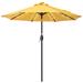 Arlmont & Co. Clymer 84 Umbrella w/ Counter Weights Included, Polyester in Yellow | 84 H x 84 W x 84 D in | Wayfair