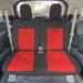 FH Group Neoprene Custom Fit Rear Set Seat Covers For 2020-2022 Ford Explorer Base Fabric in Red | 1 H x 17 W x 26.5 D in | Wayfair WFCM5017RED-3RD