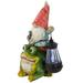 Northlight Seasonal Novelty & Humor Resin Garden Statue in Green | 12.5 H x 8.25 W x 6.25 D in | Wayfair NORTHLIGHT DW93700