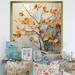 Winston Porter Gold & Orange Leaves In The Breeze I Canvas, Cotton in White | 36 H x 36 W x 1.5 D in | Wayfair 8BD9F96E3E5D467A880926024ACEA783