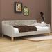 Red Barrel Studio® Fatuberlio Daybed Upholstered/Velvet in Brown/White | 28.7 H x 41.3 W x 80 D in | Wayfair 03945C495C0843D388DA11663F9DCC34