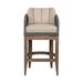 Bayou Breeze Remmie Patio Bar Stool w/ Cushion Wood/Wicker/Rattan in Brown | 38 H x 21 W x 23 D in | Wayfair 8FDF2724253349A798C5F2AF46B600C6