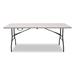 Iceberg Enterprises Rectangular Fold-in-Half Folding Table Plastic/Resin in Gray | 30 H x 70.9 W x 29.1 D in | Wayfair 61263