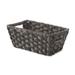 Dotted Line™ Acton Dotted Line Split Rattique Tote Wash Plastic/Metal in Brown | 4.5 H x 6.625 W x 11.5 D in | Wayfair