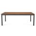 Birch Lane™ Townsend Outdoor Rectangular Patio Dining Table Plastic/Metal in Brown | 29 H x 83 W x 41 D in | Wayfair