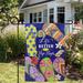 Northlight Seasonal Double Sided 18" H x 12.5" W Polyester Garden Flag in Blue | 18 H x 12.5 W in | Wayfair NORTHLIGHT FG99676