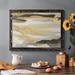 Winston Porter Golden Valley Sands II Framed On Canvas Painting Metal in Black/Green/Yellow | 22 H x 32 W x 1.5 D in | Wayfair