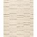 White 108 x 72 x 0.25 in Area Rug - Samad Rugs Rectangle Santa Fe La Playa Wool Area Rug in Brown/Ivory Wool | 108 H x 72 W x 0.25 D in | Wayfair