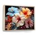 Bay Isle Home™ Hibiscus Flowers Blooming - Print on Canvas Metal in Blue/Orange | 24 H x 32 W x 1 D in | Wayfair 9C621CD12F7845FB95A5A78F262BE22F