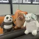 3 Farben tragen Plüschtiere ausgestopft niedliche Tiere braun weiß Bär Baby puppen weiches Kissen für Kinder Geburtstags geschenke