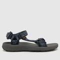 Teva terragrip sandals in black and blue